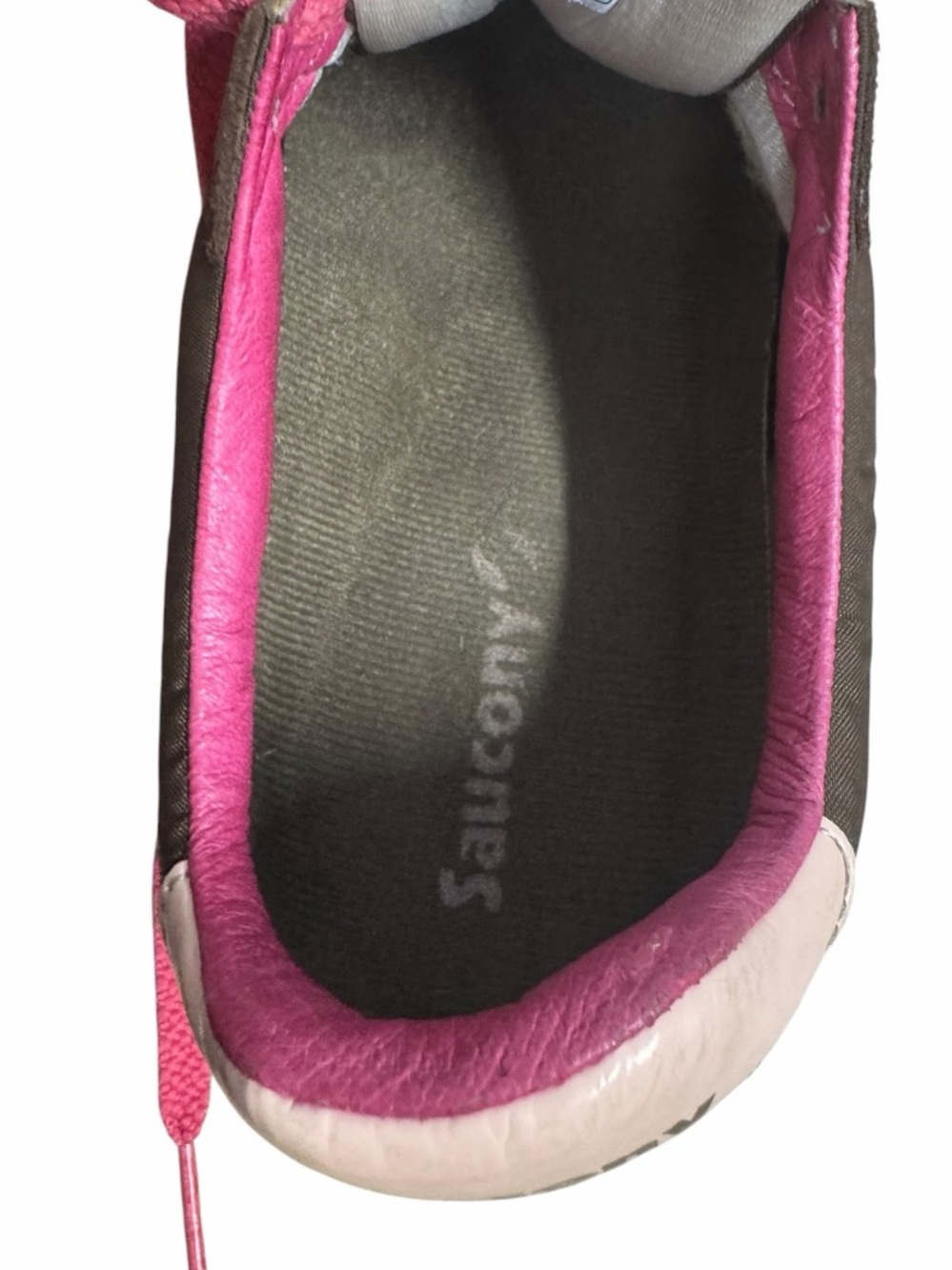 Saucony Bullet Sneakers Women’s 12 Brown Pink Suede Nylon Retro Low Top Running - Picture 9 of 10